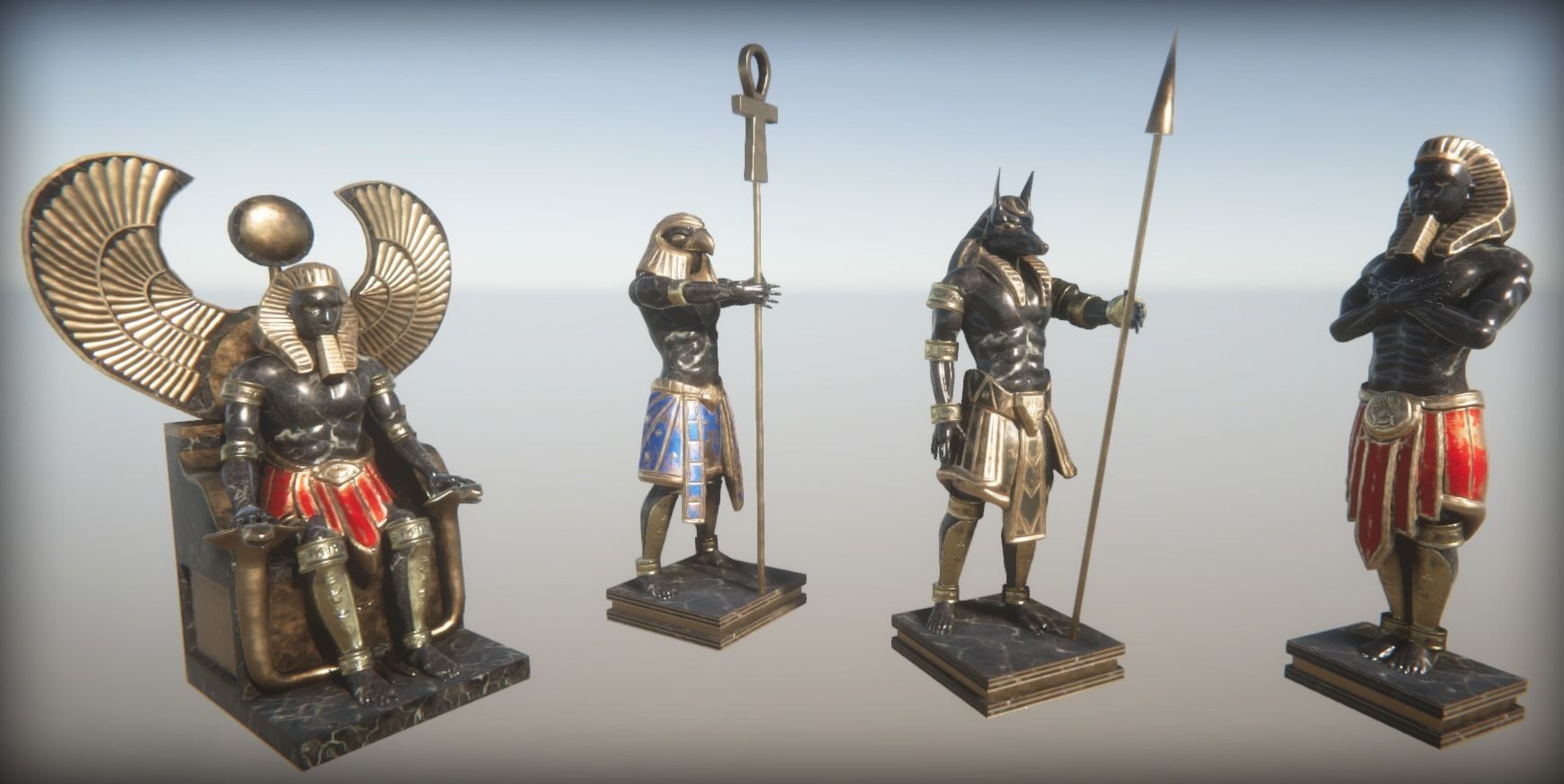 Ancient Egypt Temple 3D model_9