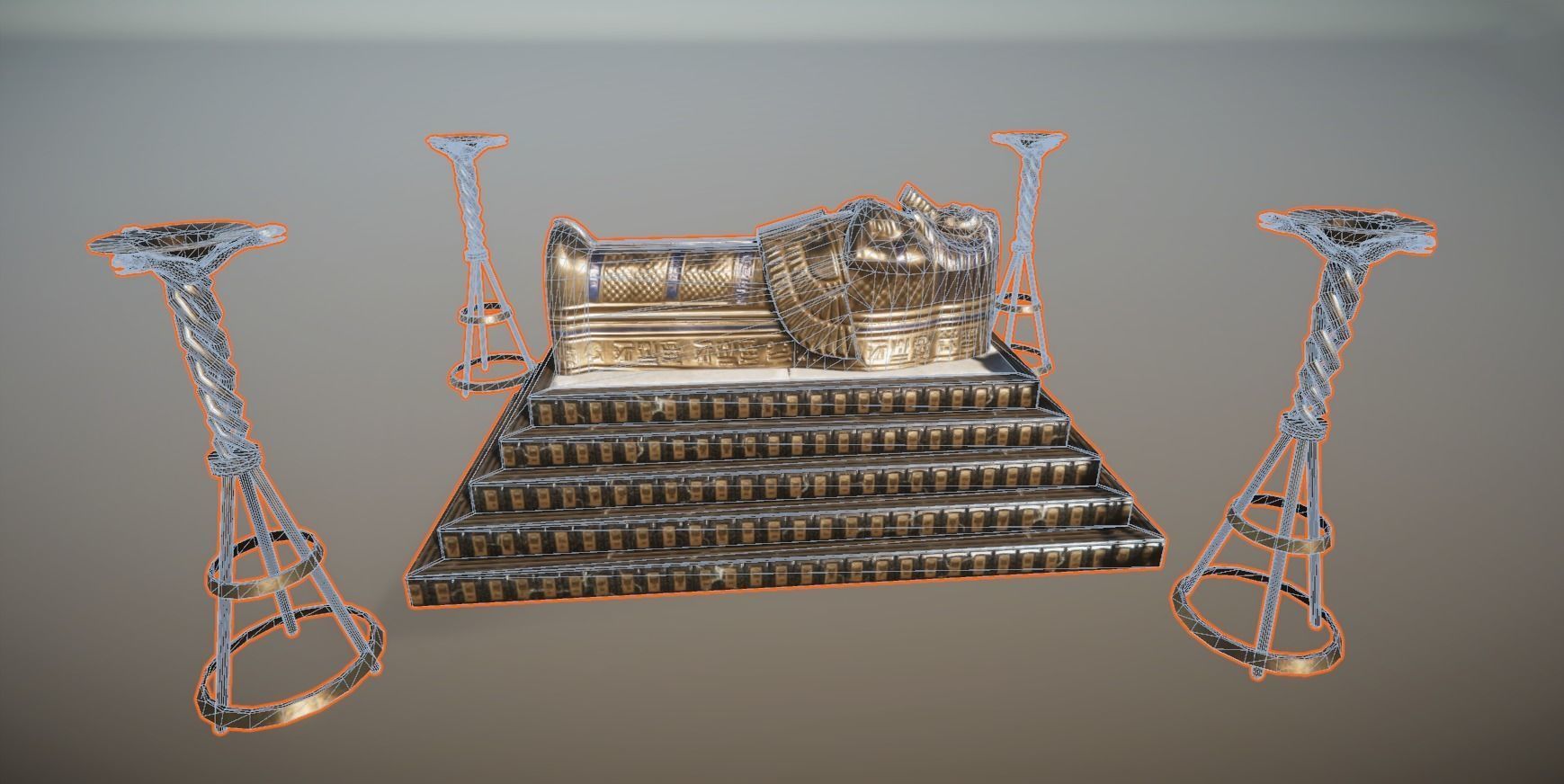 Ancient Egypt Temple 3D model_16