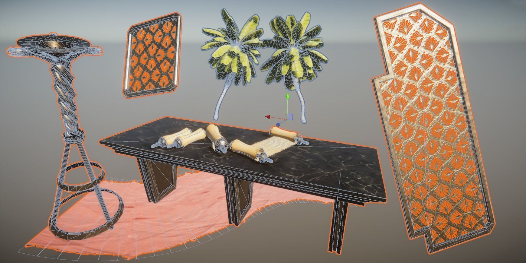 Ancient Egypt Temple 3D model_14
