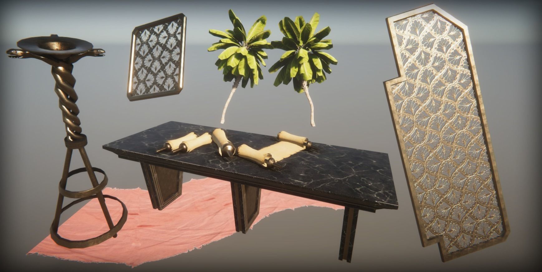 Ancient Egypt Temple 3D model_13