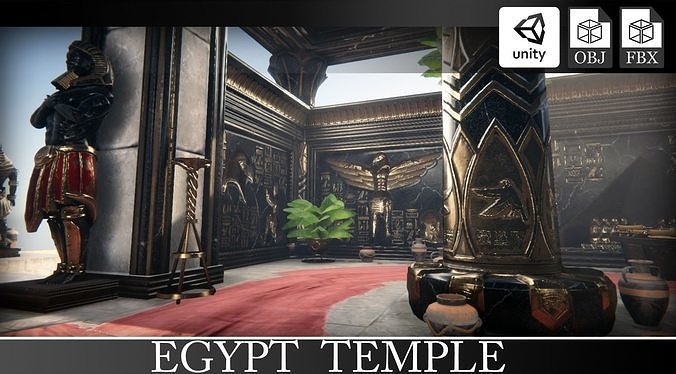 Ancient Egypt Temple 3D model