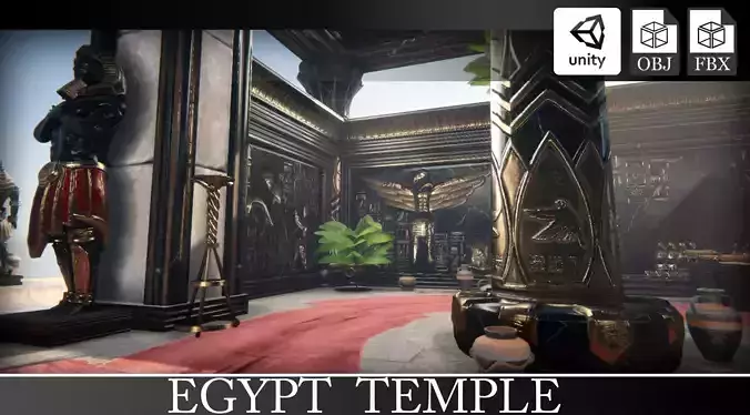 Ancient Egypt Temple 3D model