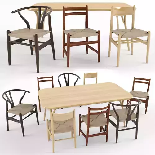 Chairs and tables Collection by Carl Hansen