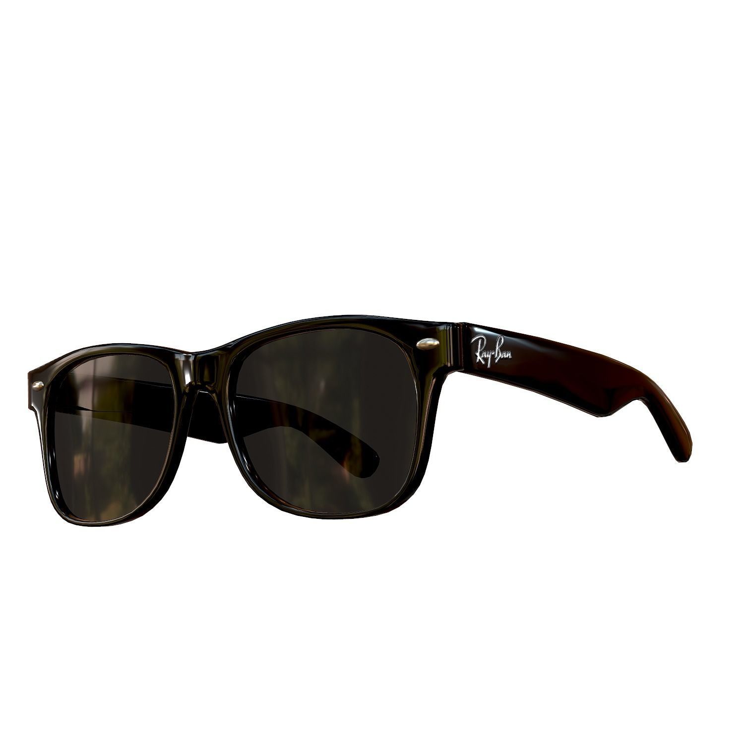 Ray-Ban Wayfarer Sunglasses Low-poly 3D model_25