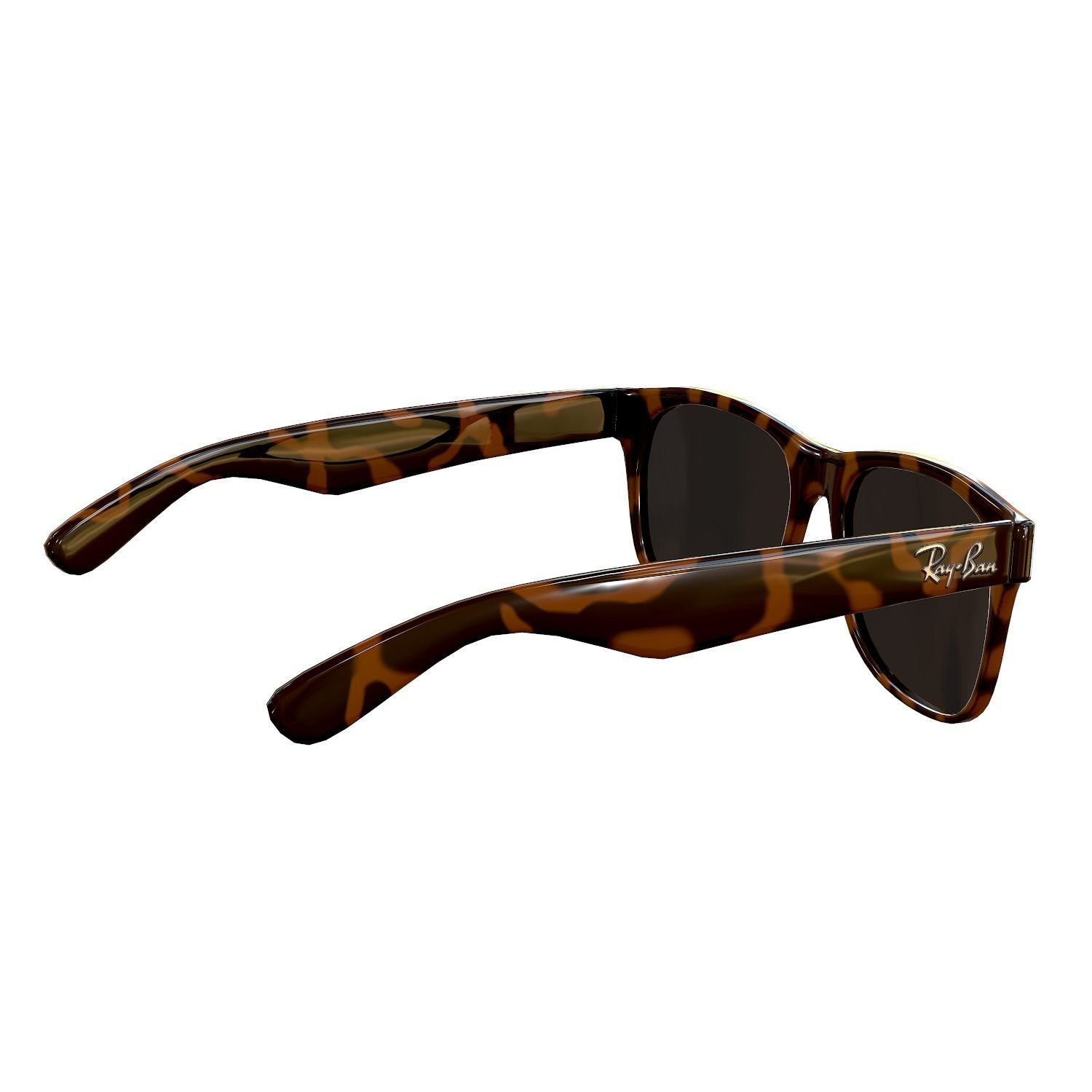 Ray-Ban Wayfarer Sunglasses Low-poly 3D model_5