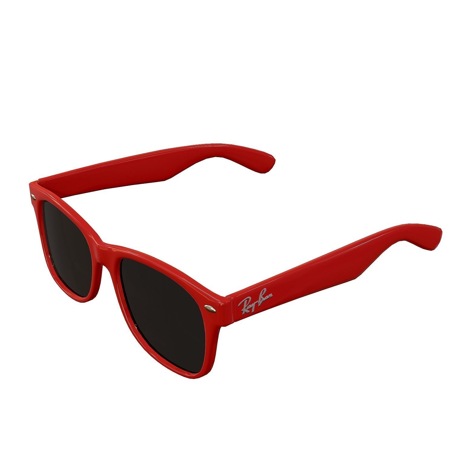 Ray-Ban Wayfarer Sunglasses Low-poly 3D model_16