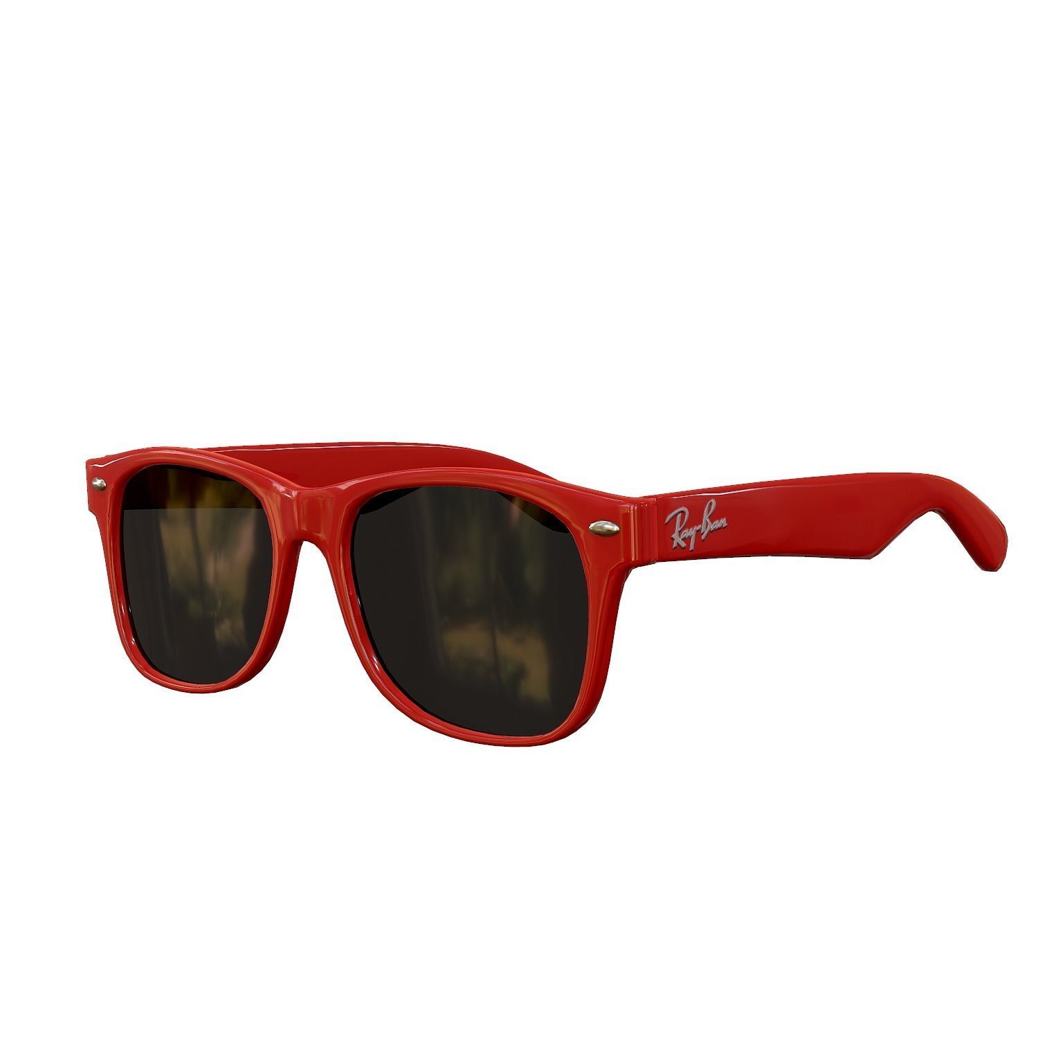Ray-Ban Wayfarer Sunglasses Low-poly 3D model_13