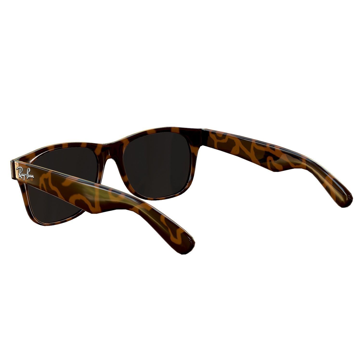 Ray-Ban Wayfarer Sunglasses Low-poly 3D model_4