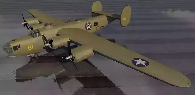 Consolidated XB-41 Escort Fighter 3D model