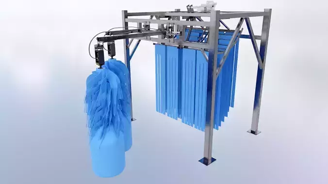 Car Wash Low-poly 3D model