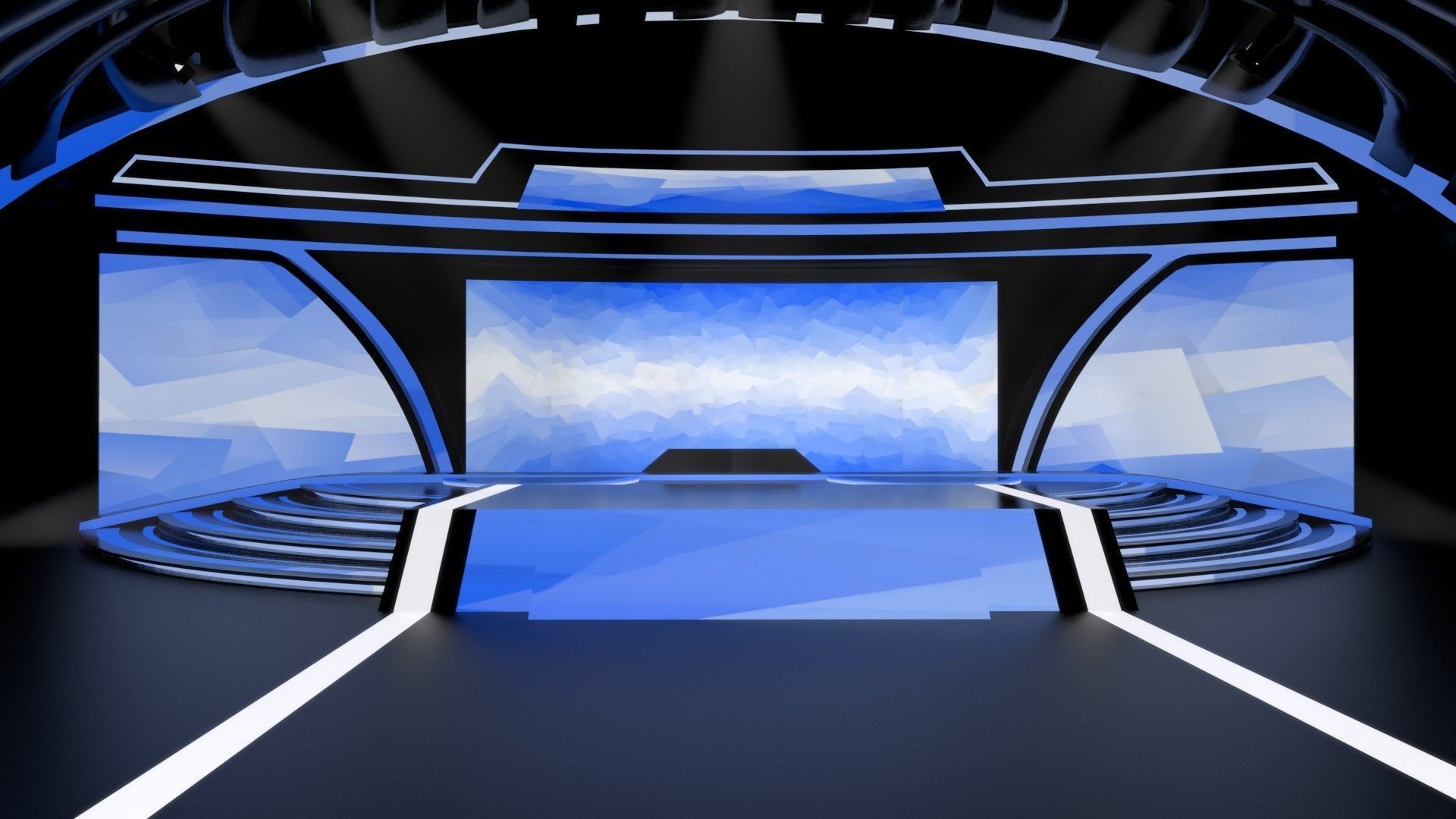 Virtual Stage 3d Model 3D model_3