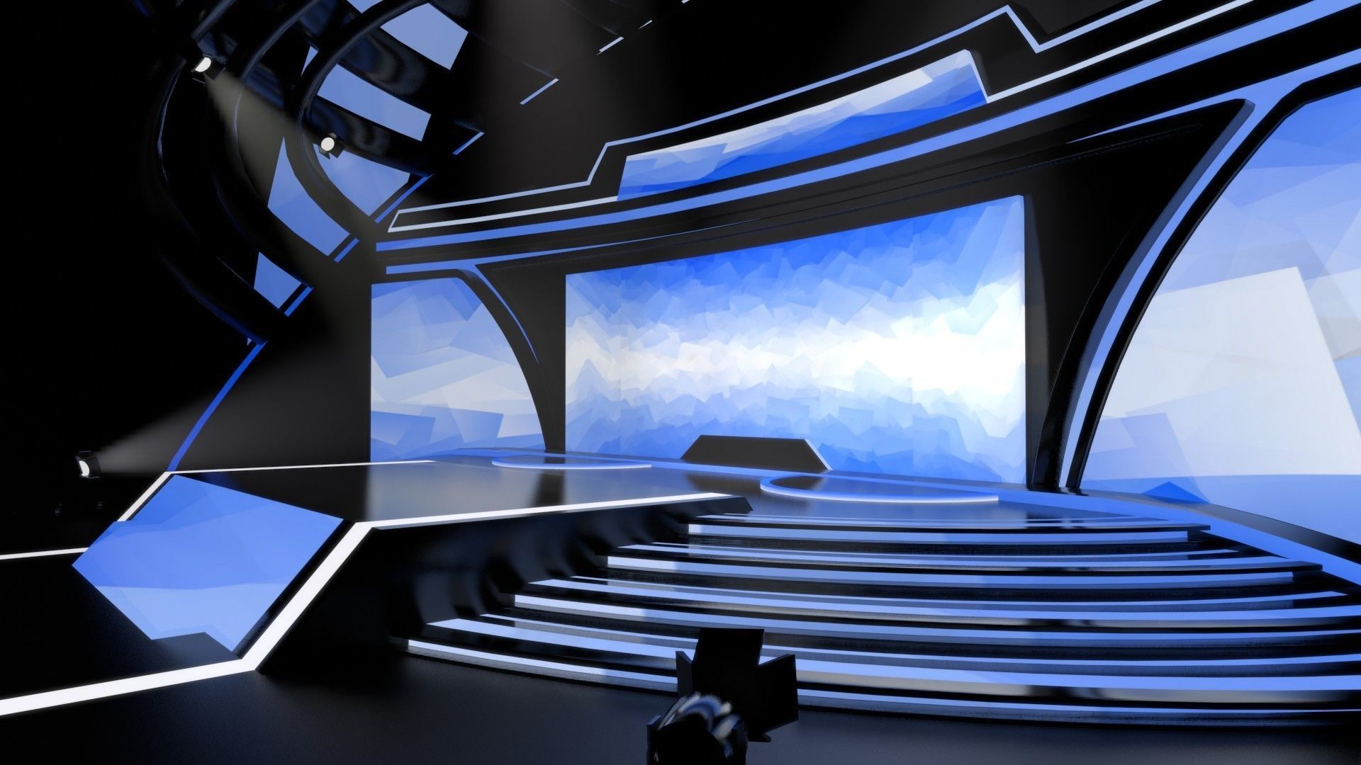 Virtual Stage 3d Model 3D model_5