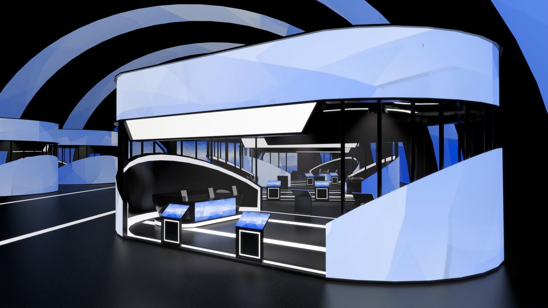 Virtual Stage 3d Model 3D model_2