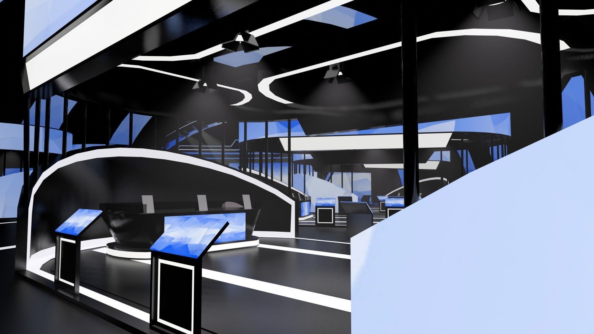 Virtual Stage 3d Model 3D model_4