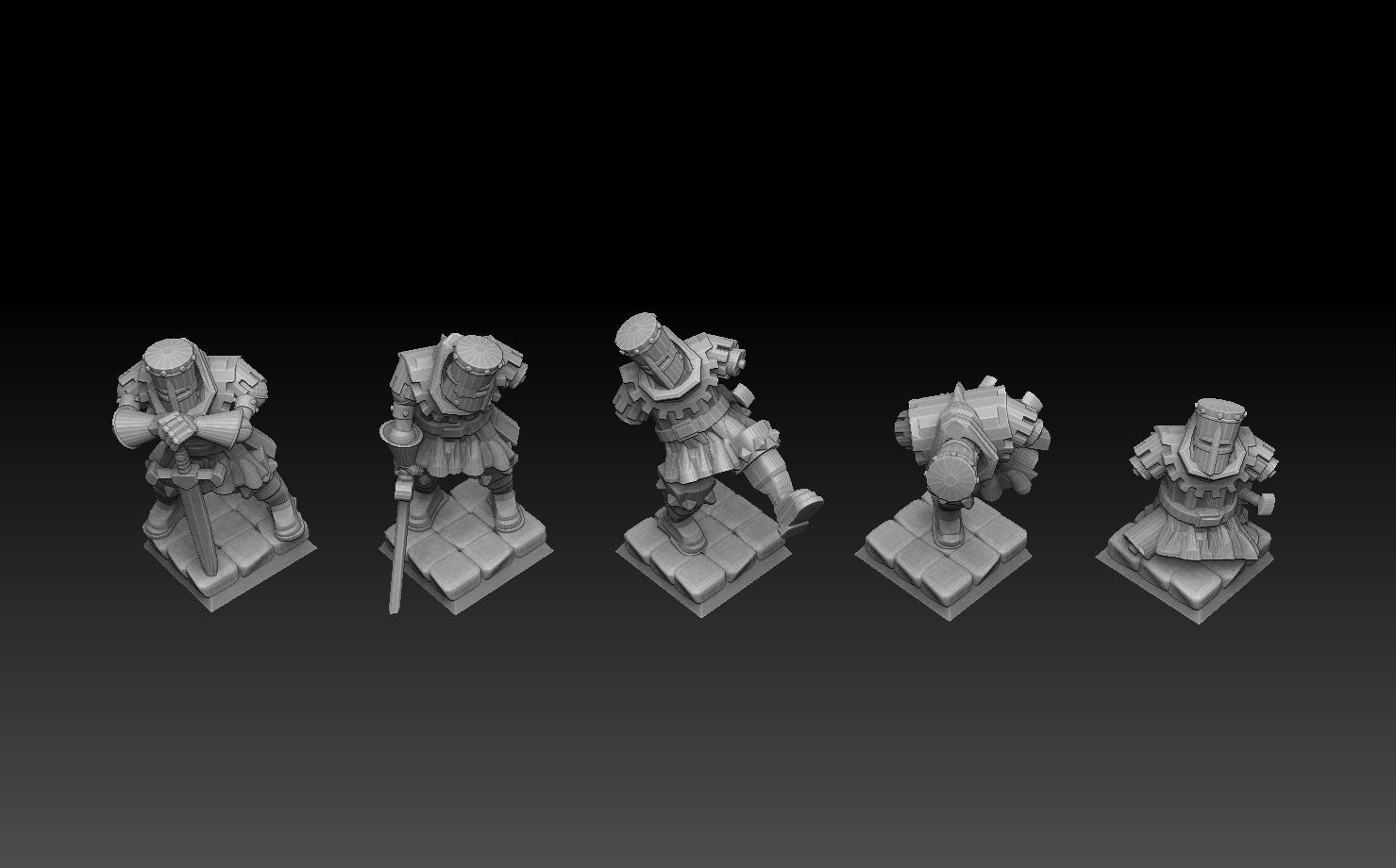 Black Knight Mediumpack 3D print model_6