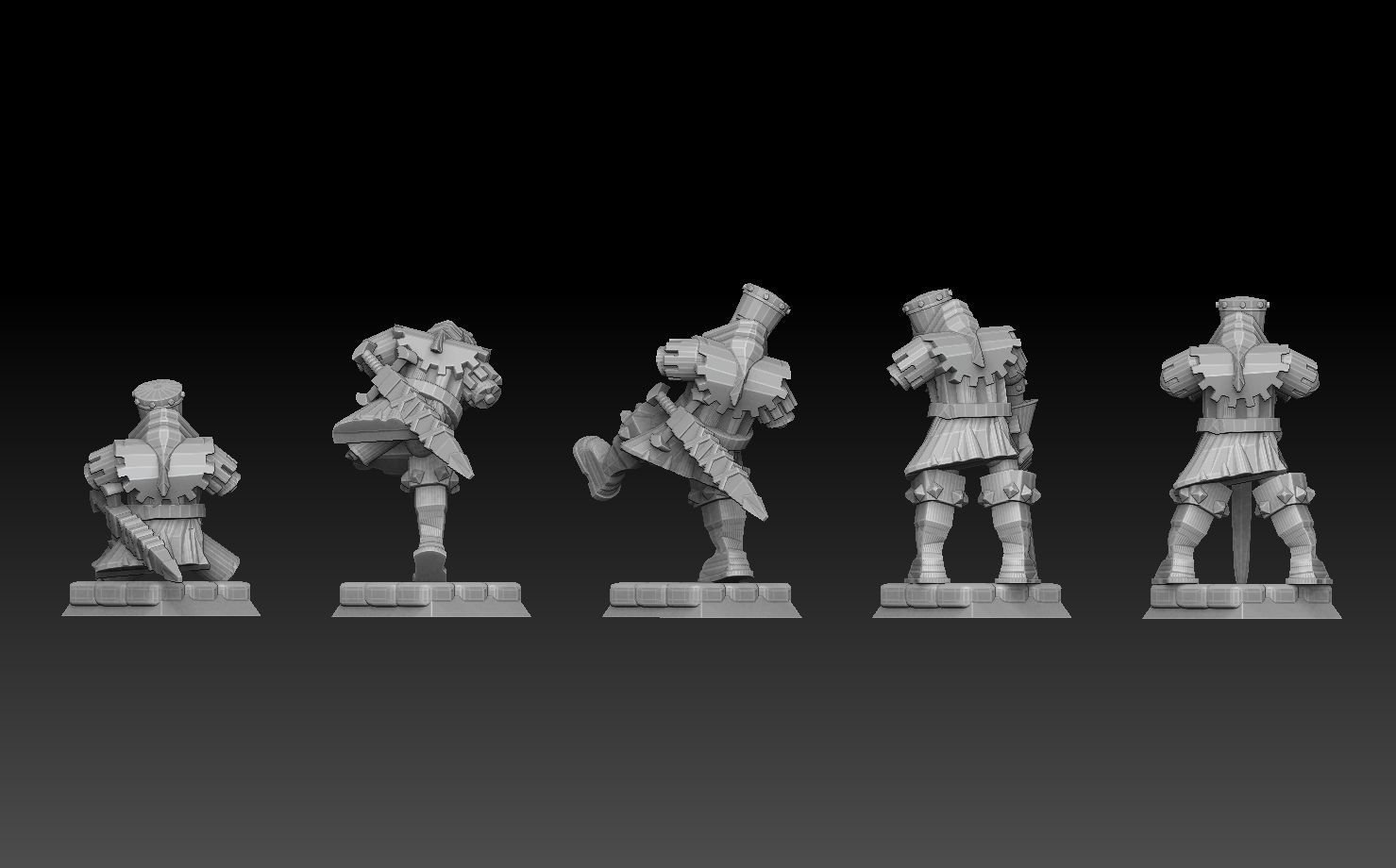 Black Knight Mediumpack 3D print model_8