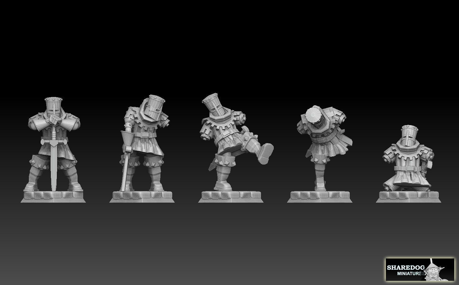 Black Knight Mediumpack 3D print model_15