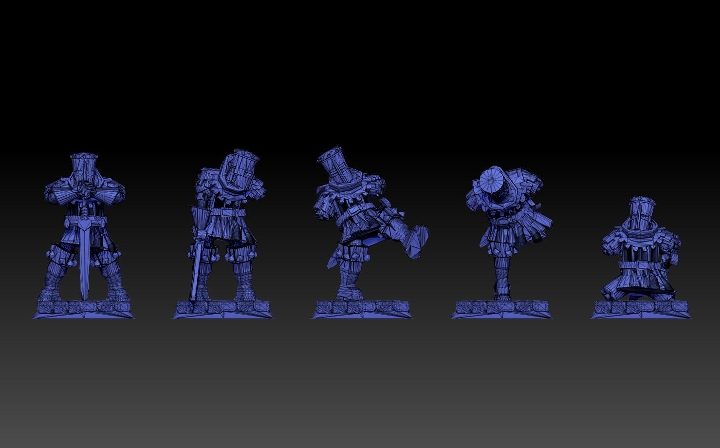 Black Knight Mediumpack 3D print model_17