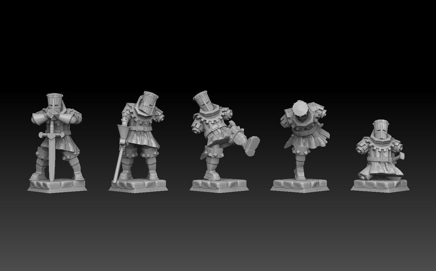 Black Knight Mediumpack 3D print model_19
