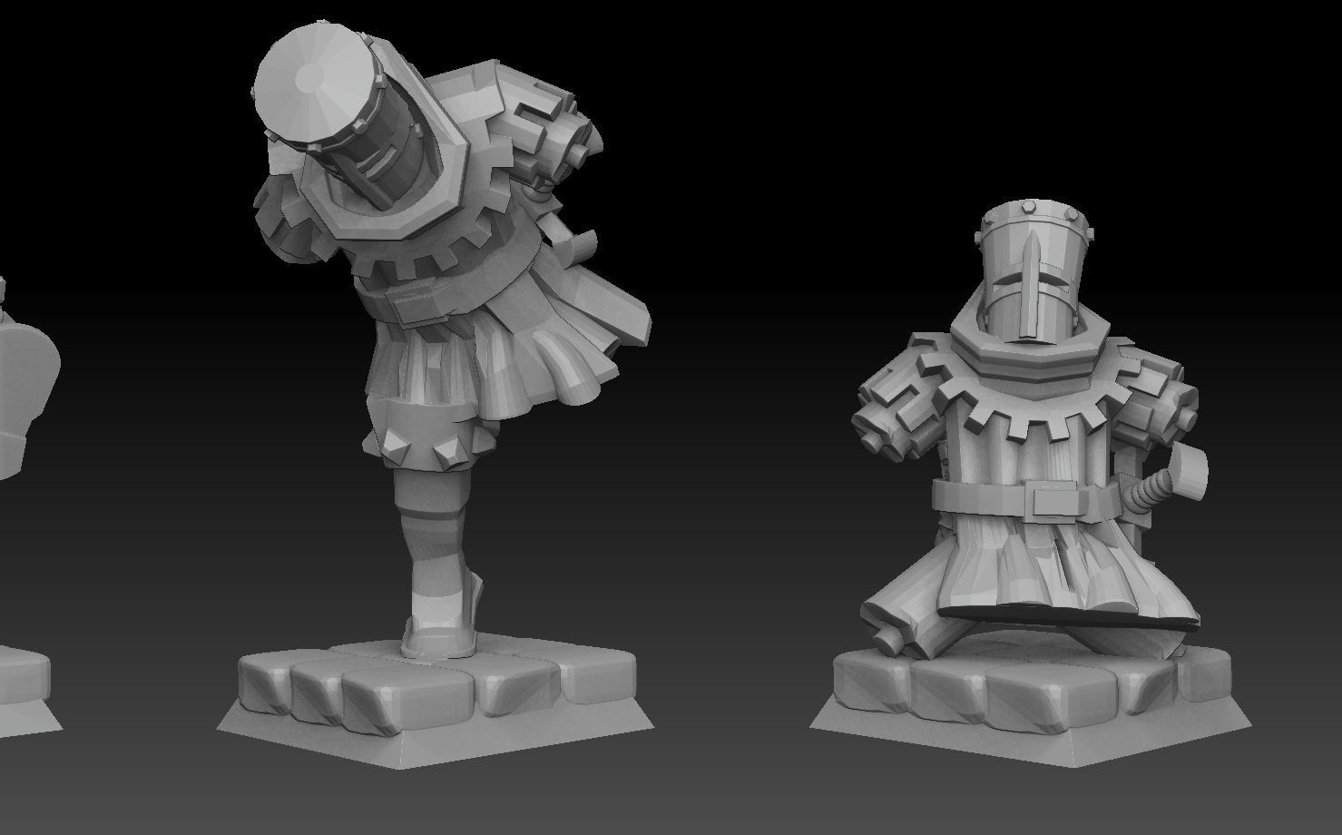 Black Knight Mediumpack 3D print model_4