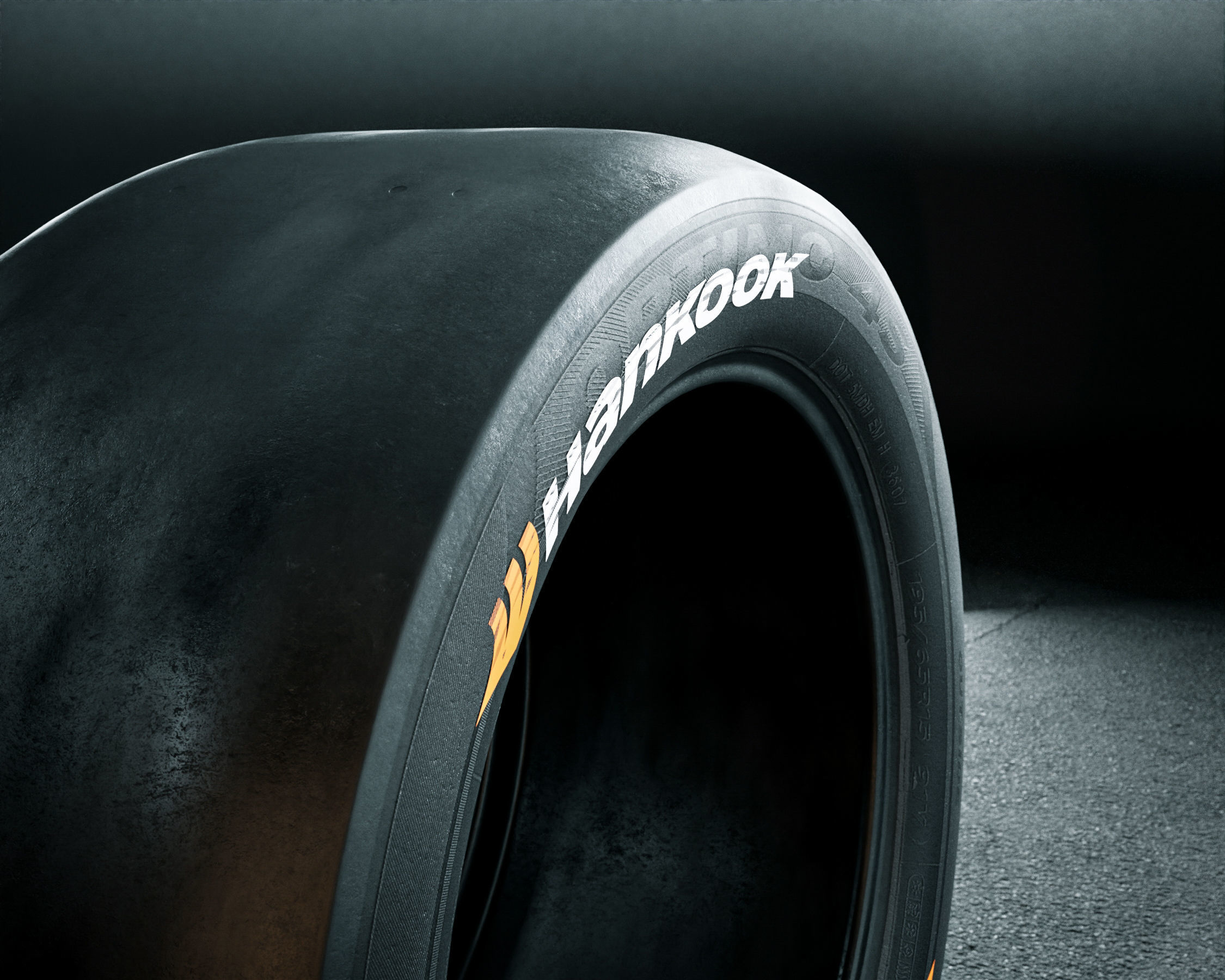 Hankook Racing Slick Tire 3D model_1
