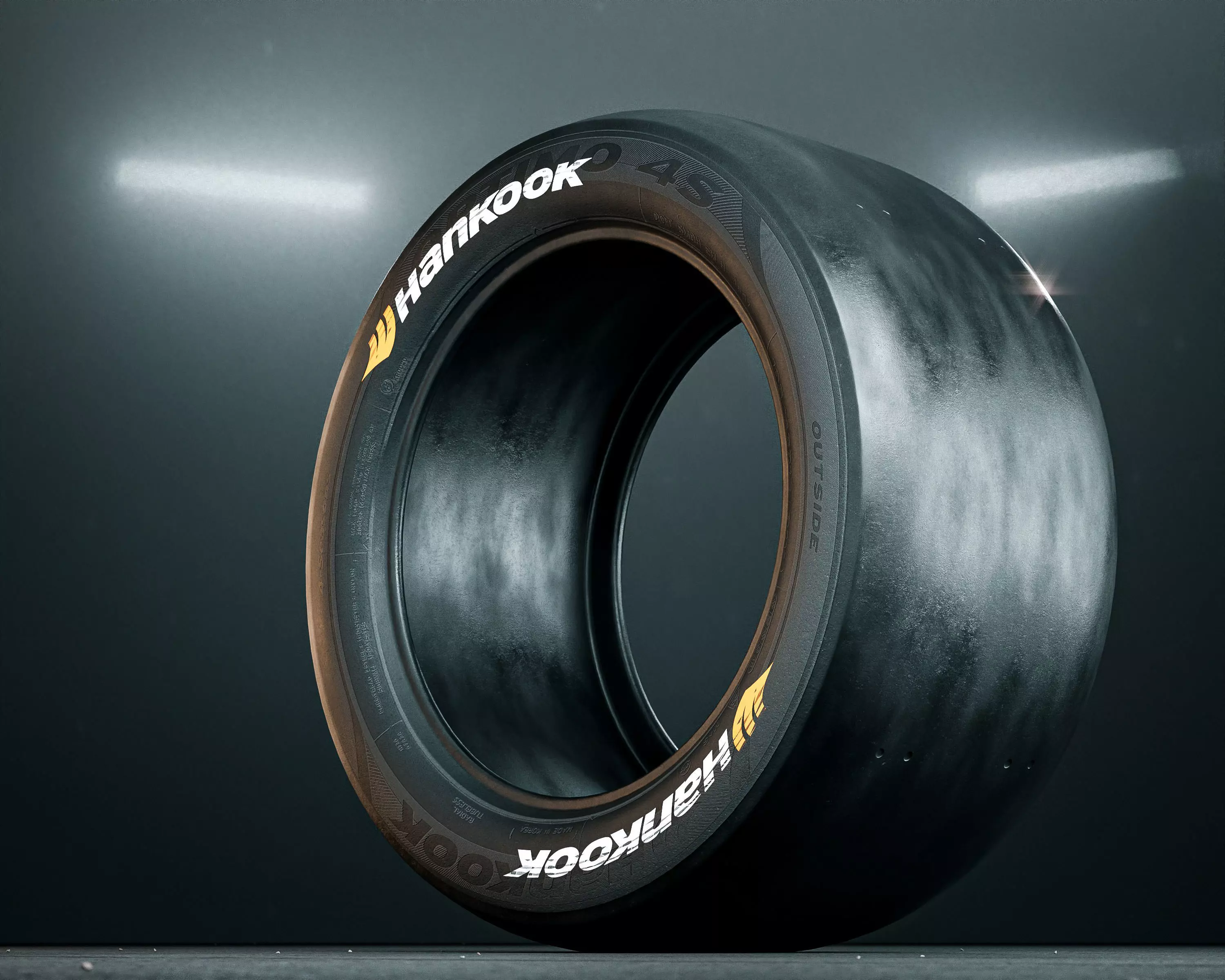Hankook Racing Slick Tire 3D model_0