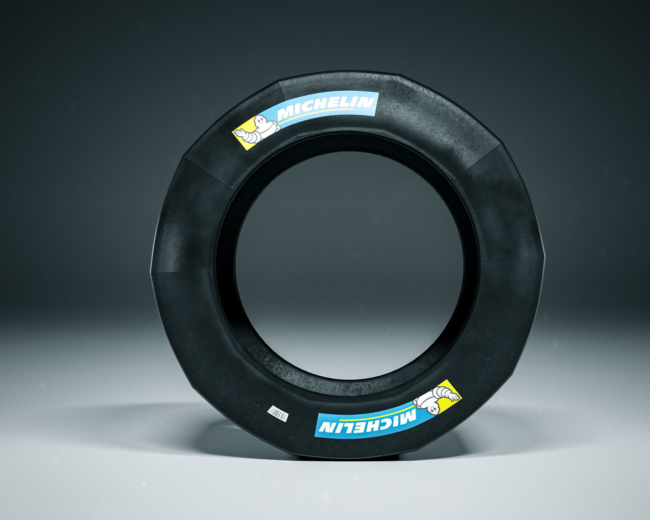 Michelin Racing Slick Tires 3D model_2