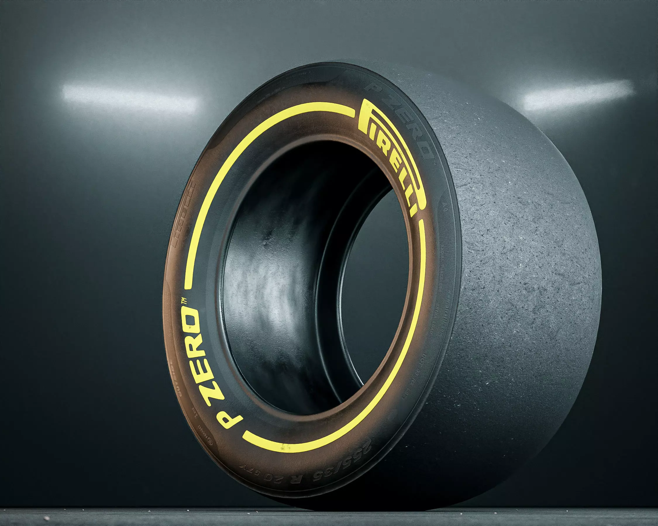 Pirelli Pzero Racing Slick Tire 3D model