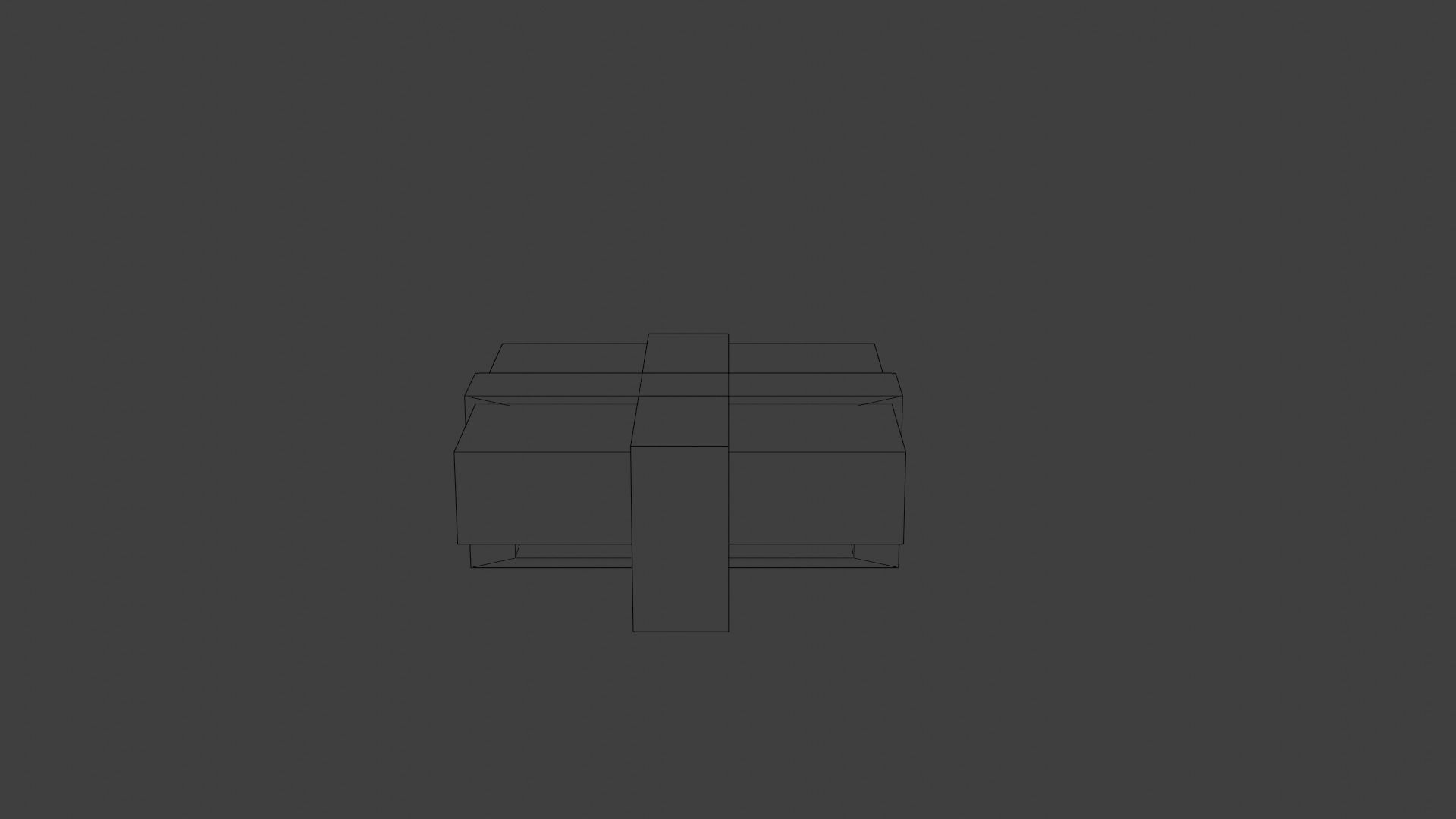 Table coffee Low-poly 3D model_4