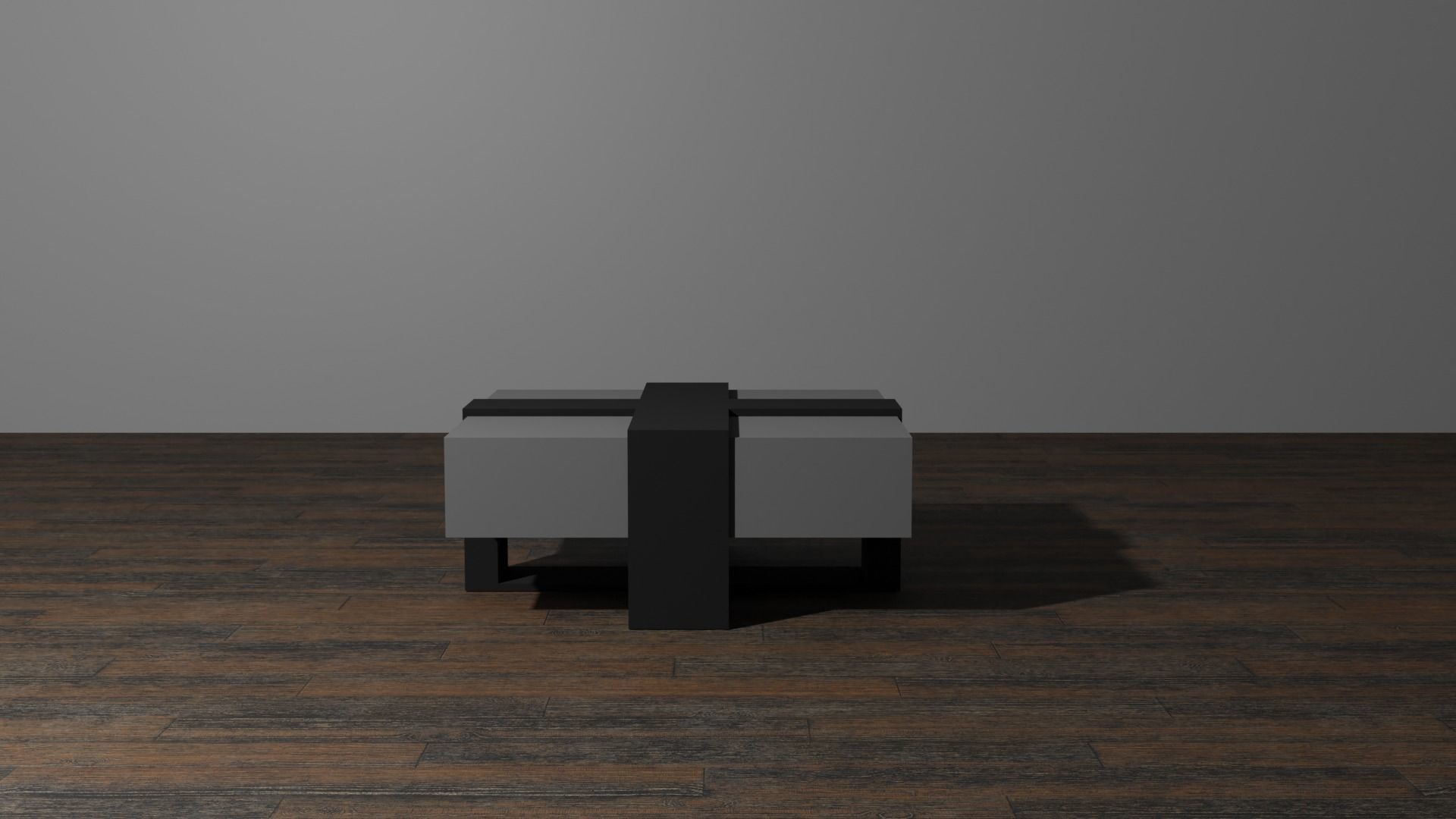 Table coffee Low-poly 3D model_1