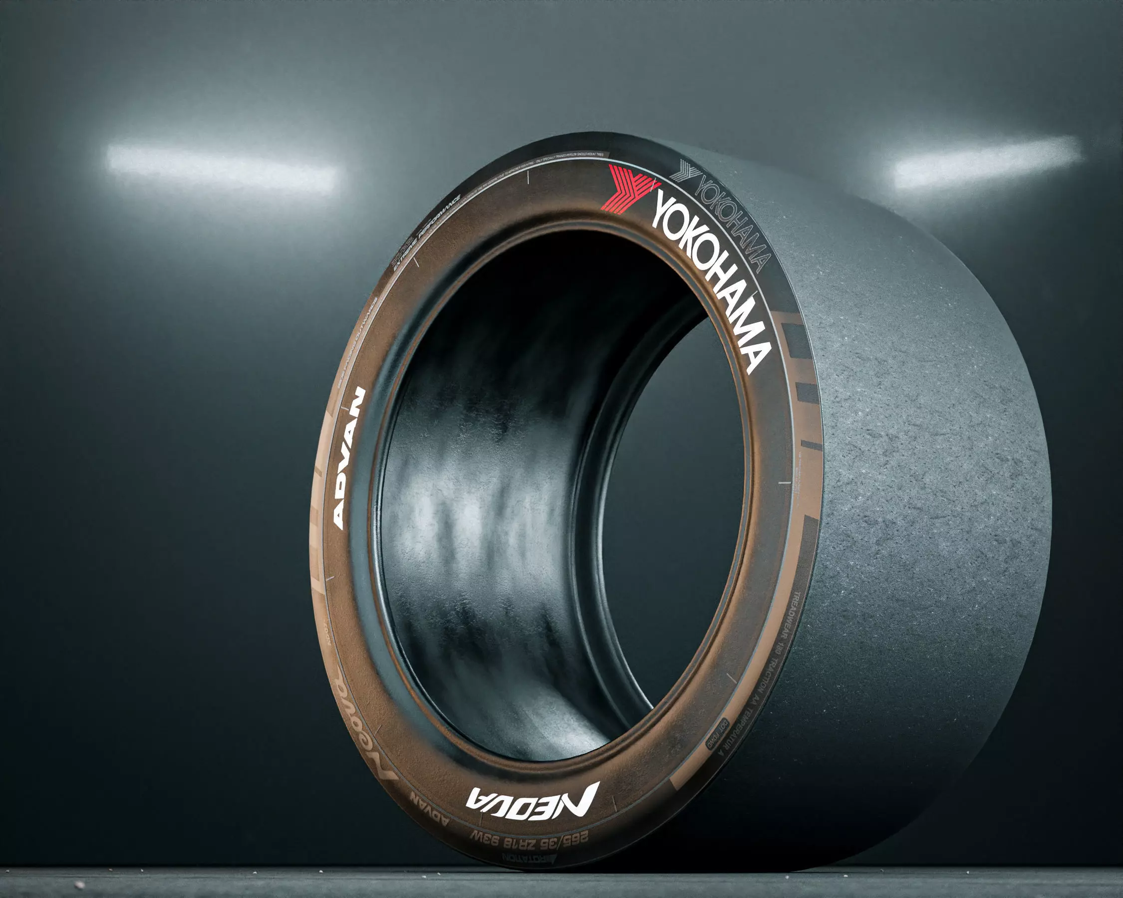 Yokohama Advan Racing Slicks 3D model