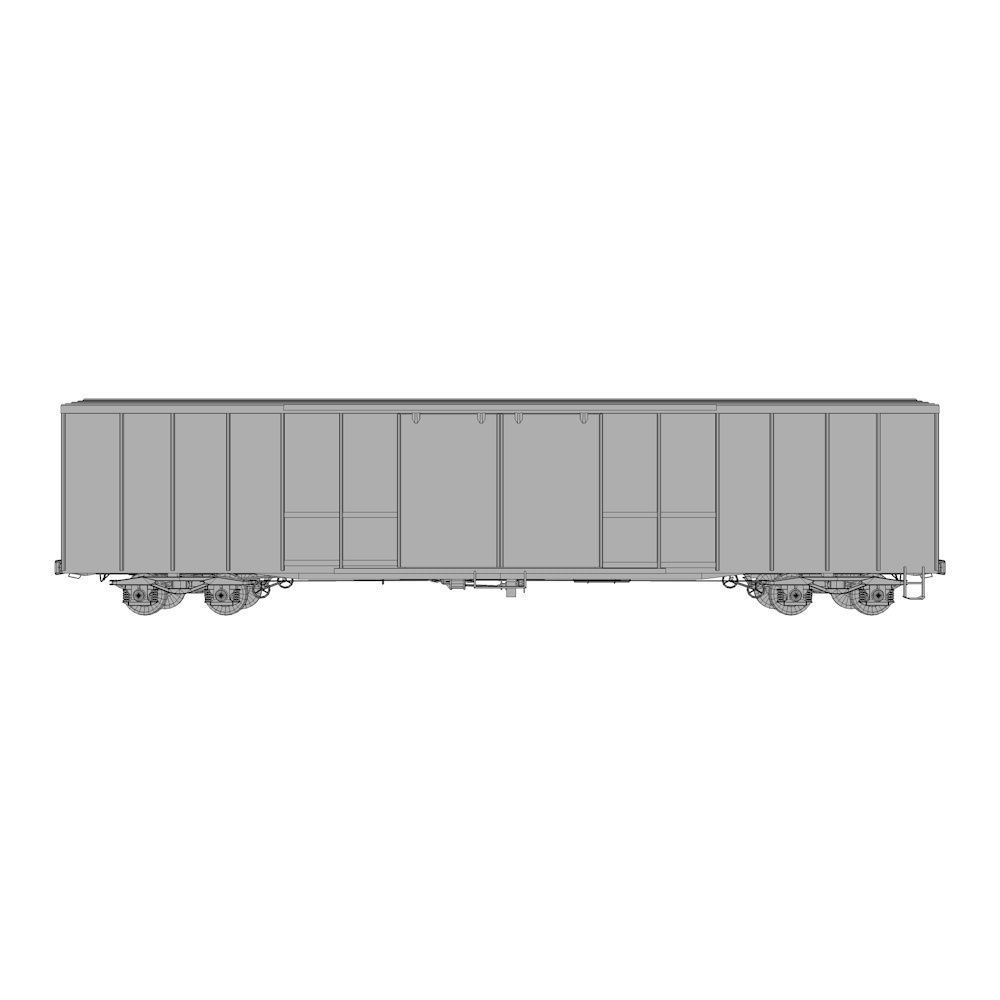 Train Cars Low-poly 3D model_5