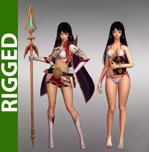 Lette  3D Rigged Model