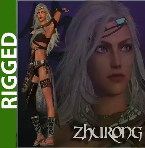 Zhu Rong Main 3D Rigged Model 