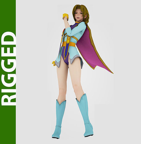 Illa  3D Rigged Model 3D model