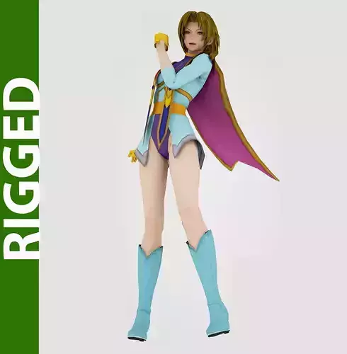 Illa 3D Rigged Model 3D model