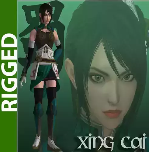 Xing 3D Rigged Model