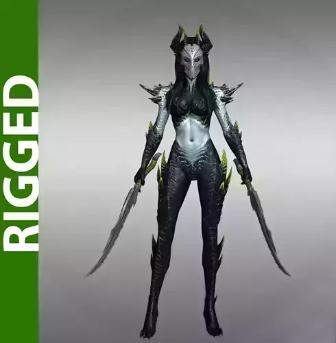 Vilespawn 3D Rigged Model