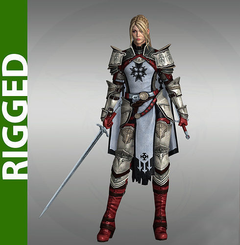 Tallia 3D Rigged Model 3D model