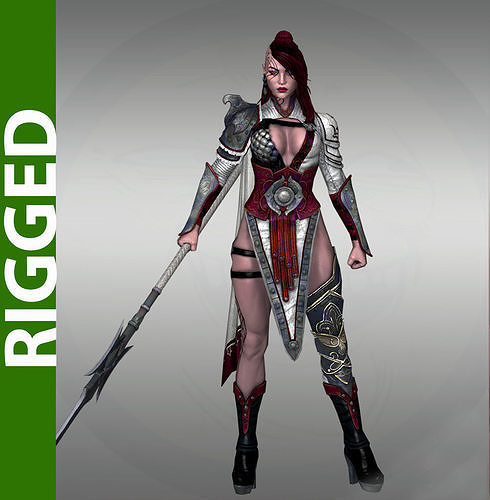Suwai Firstborn 3D Rigged Model 3D model