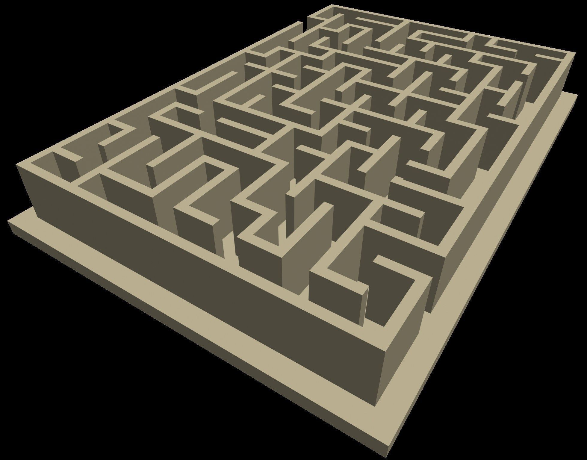 10 labyrinths collection 3D print model_8