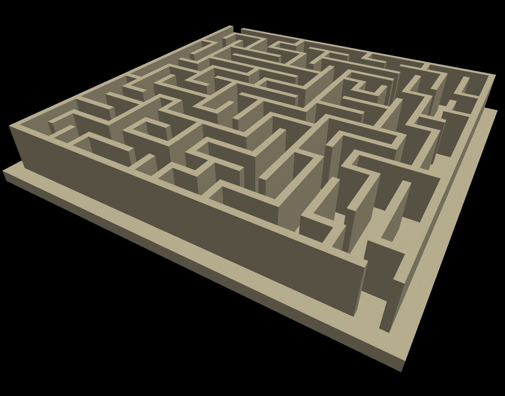 10 labyrinths collection 3D print model_9