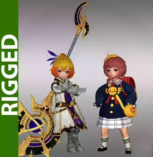 Rito 3D Rigged model 