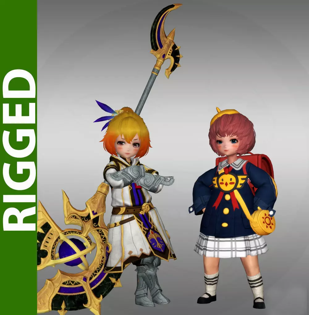 Rito 3D Rigged model  3D model_0