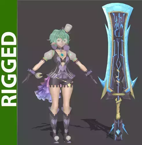 Pandoria 3d Rigged Model