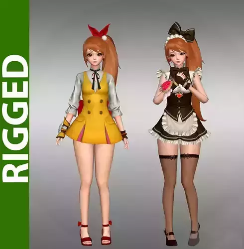 Norn 3d Rigged Model