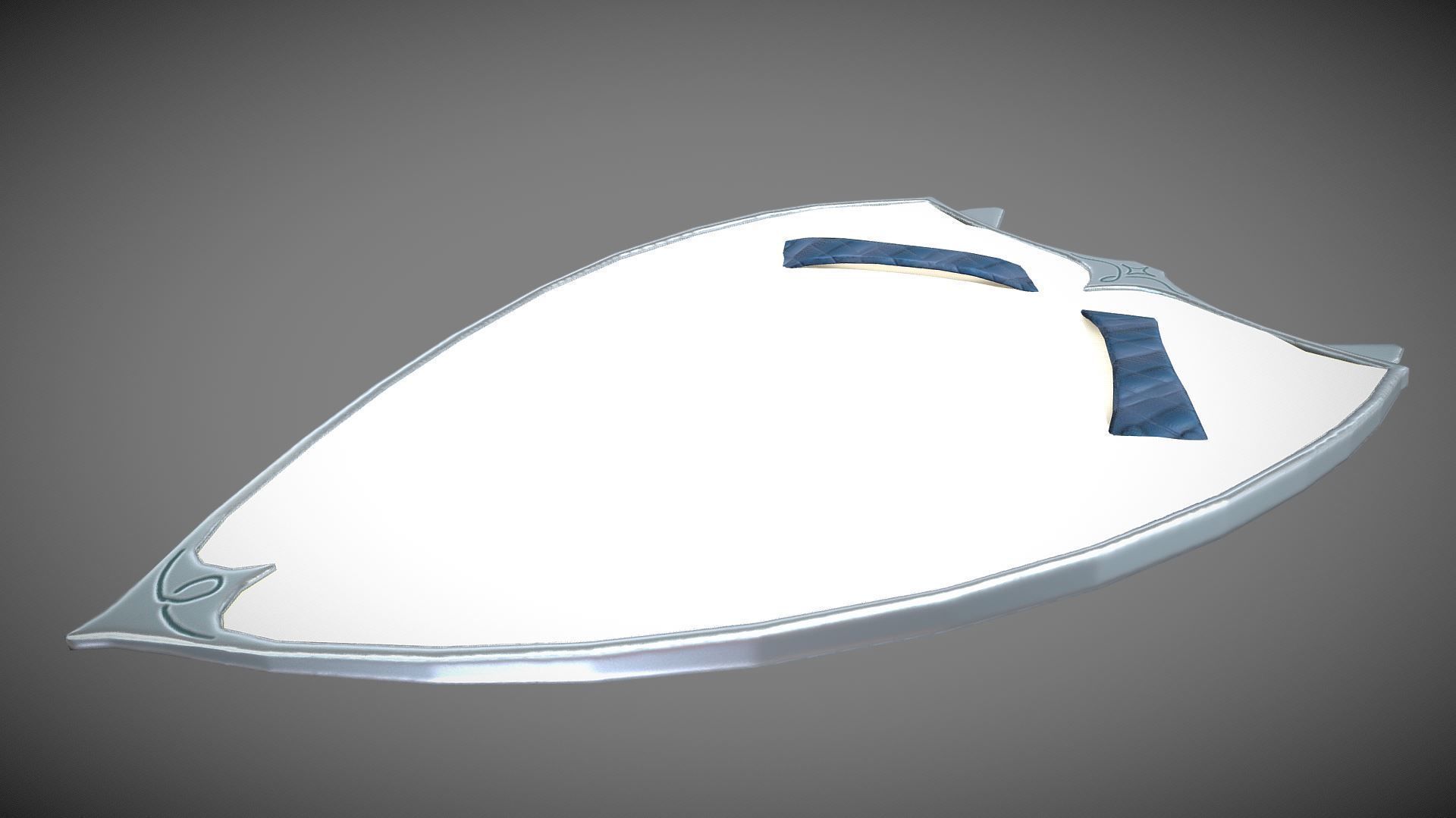 Holy Shield Low-poly 3D model_3
