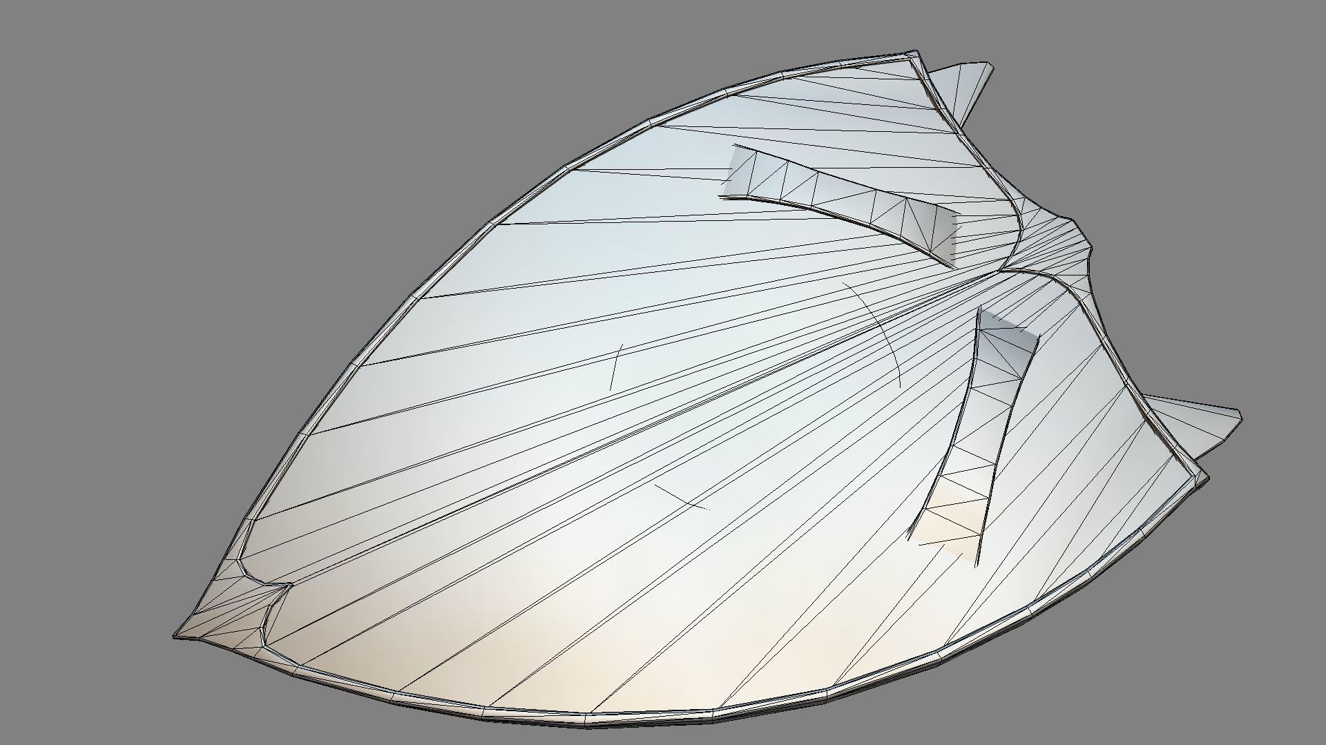 Holy Shield Low-poly 3D model_4