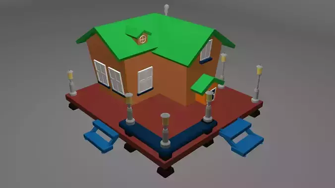 CARTONIC HOUSE 3D model