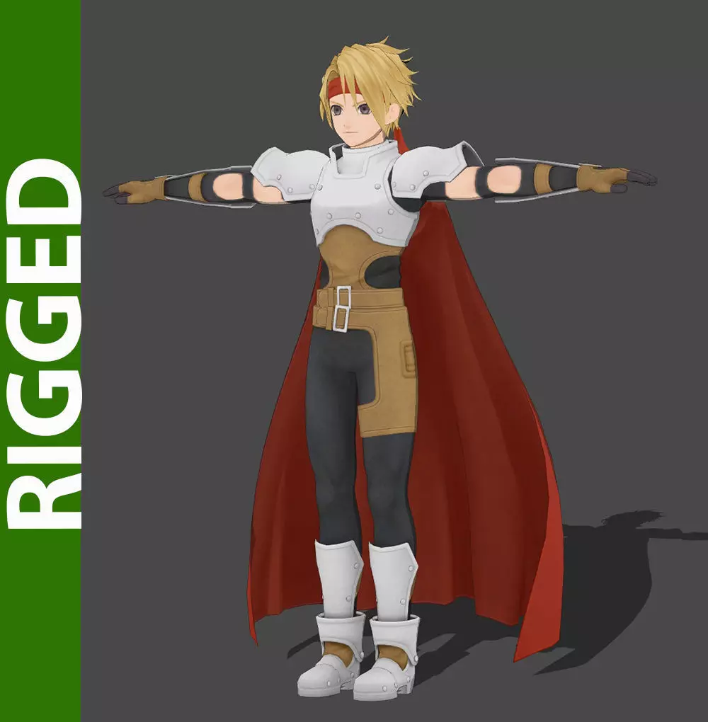 Cress 3D Rigged Model 3D model_0